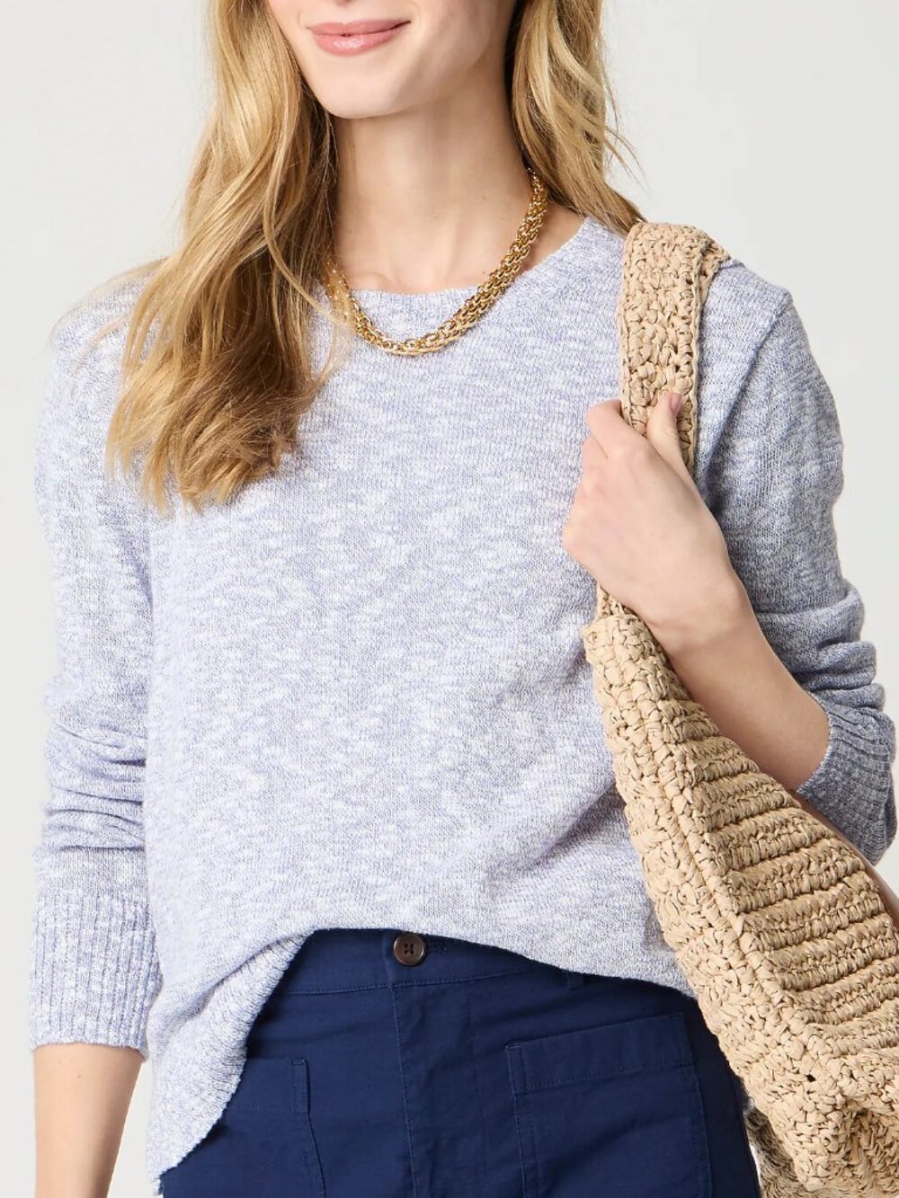 NWT J. Crew Beach Sweater (Purple/Blue) S